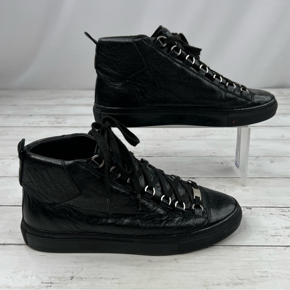 Balenciaga Men’s Arena High Size 41 EU / 8 US Black Trainer Shoes - Picture 6 of 14